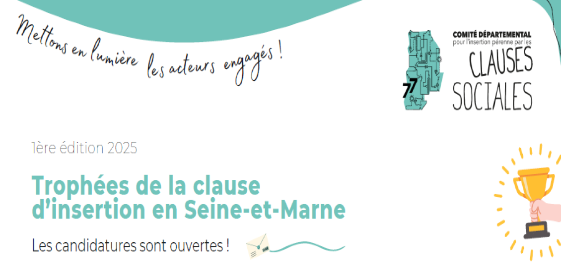Trophées de la clause d'insertion en Seine-et-Marne